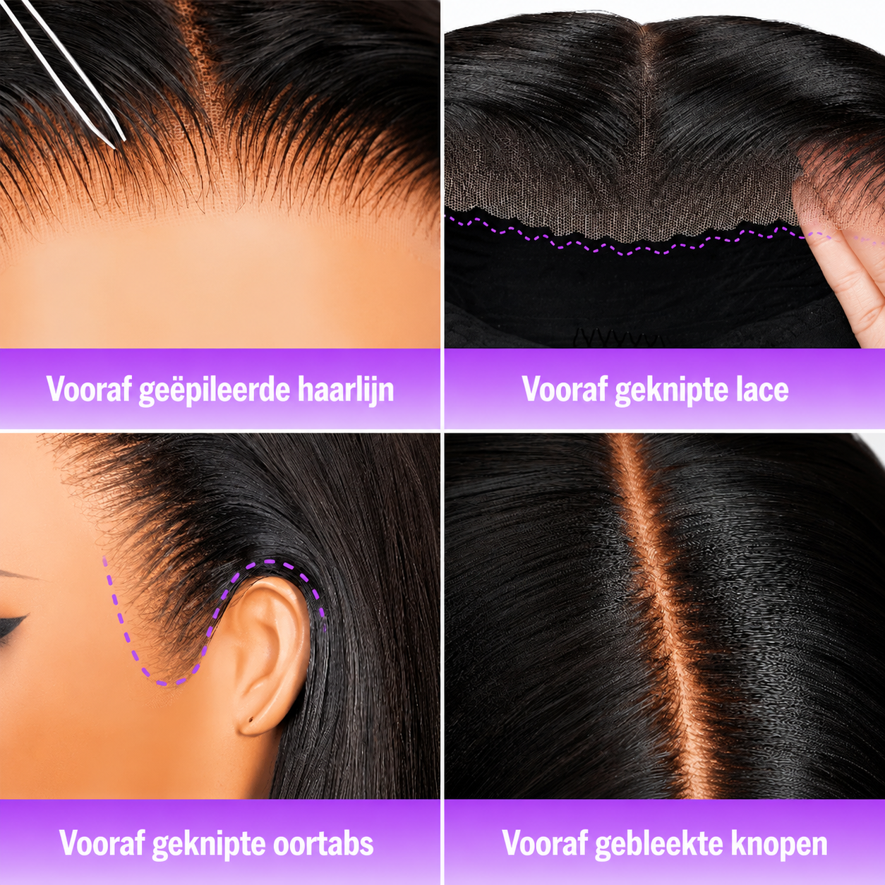 WIZVORA Glamour Lace Wig | HD Lace • Diepe Krullen van Organische Vezels