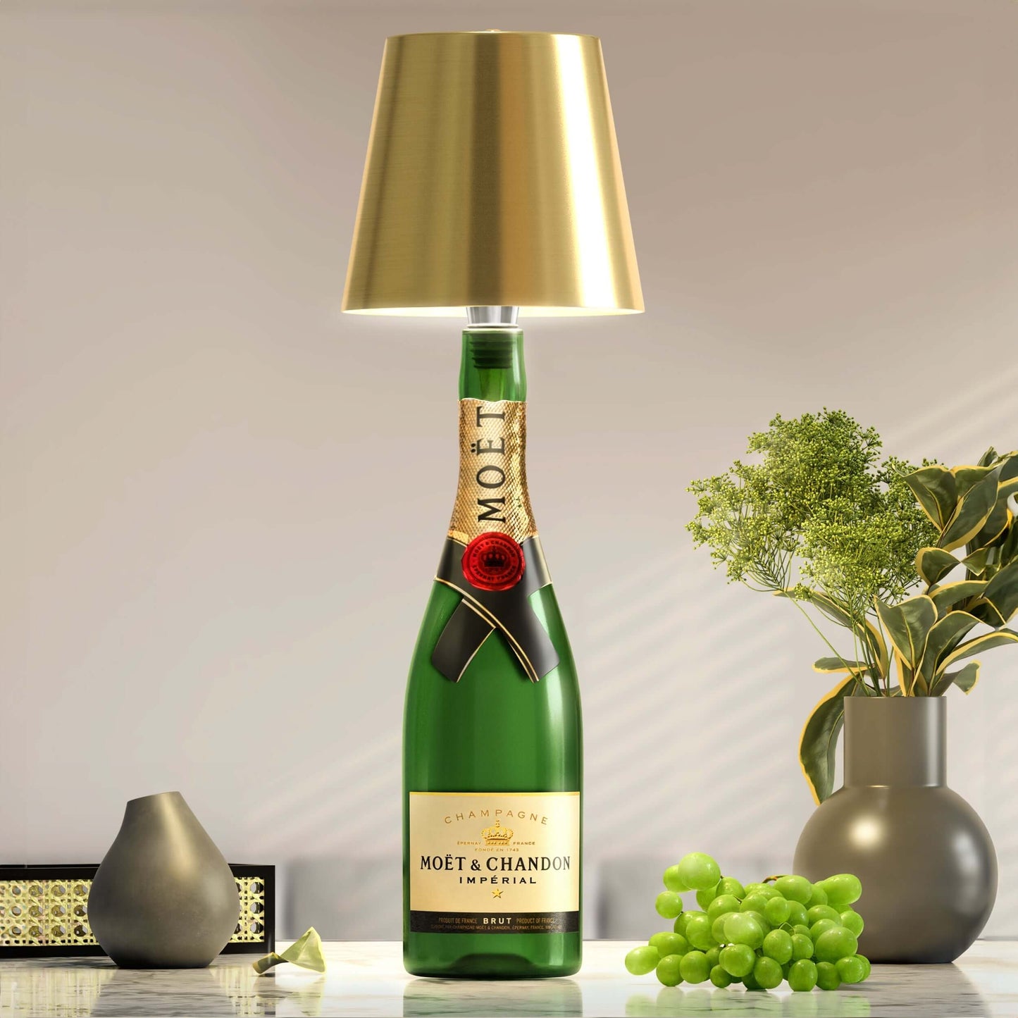 EcoGlow - Elegante LED-fleslamp voor duurzaam interieurdesign