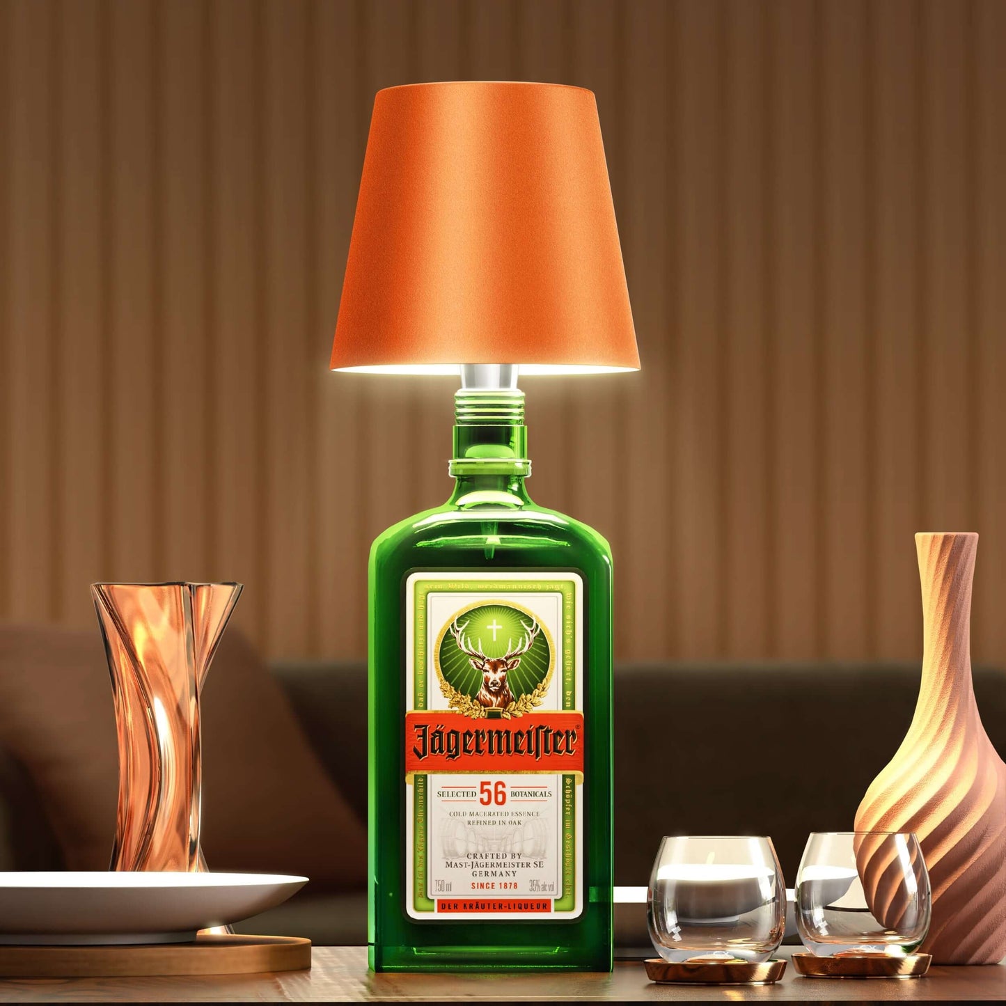 EcoGlow - Elegante LED-fleslamp voor duurzaam interieurdesign