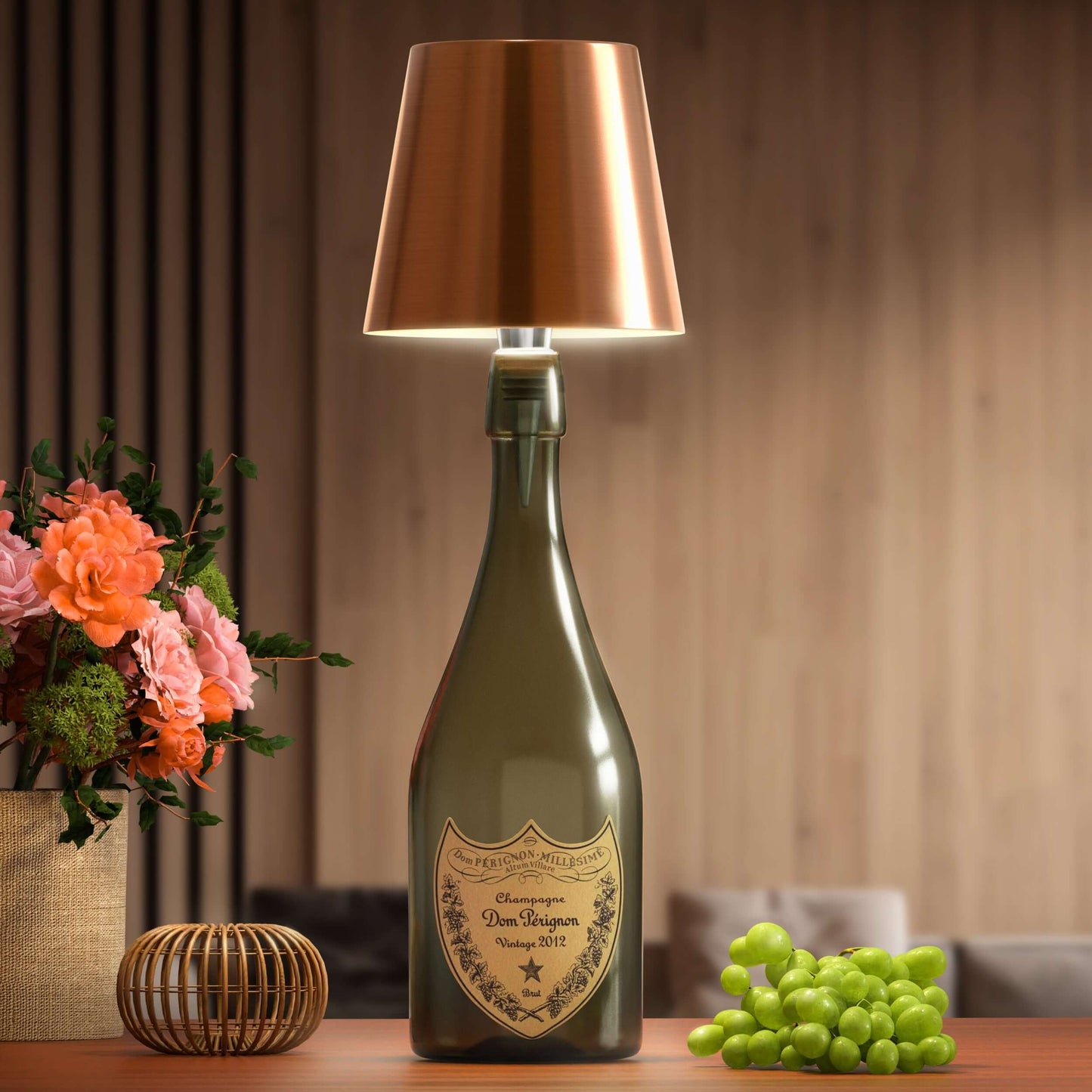 EcoGlow - Elegante LED-fleslamp voor duurzaam interieurdesign