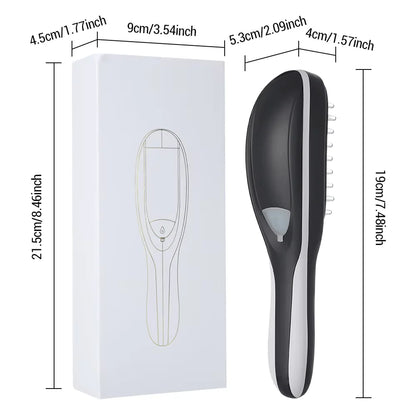Veloura™ ScalpGlow Brush - Elegant beauty-tech ontworpen voor een ontspannende scalp care routine.