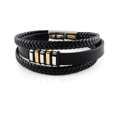 LeatherLux - Stijlvolle Echt Lederen Armbanden Voor Mannen